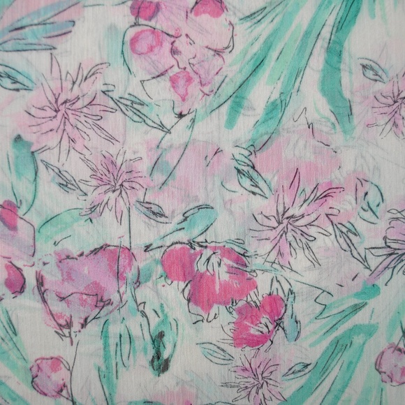 New A.N.D Floral Short Sleeve Ruffle Wrap Dress A3 - Picture 5 of 8